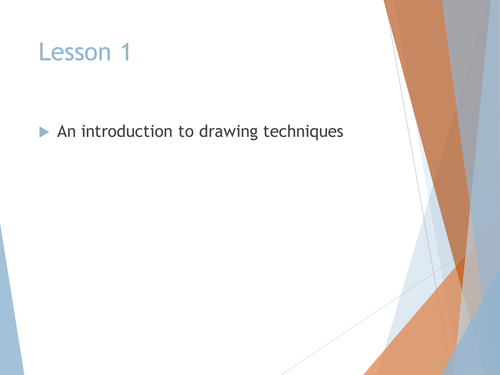Drawing techniques - 7 lesson project