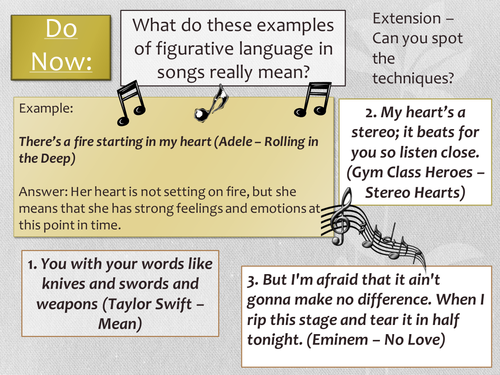 Year 7: Poetry SoW -  Lesson 3