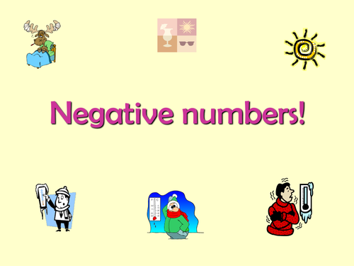 Negative numbers powerpoint