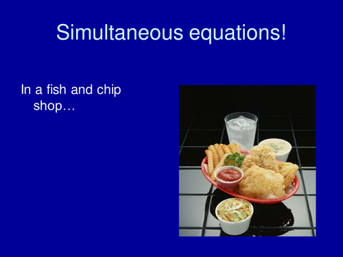 Simultaneous equations introduction powerpoint