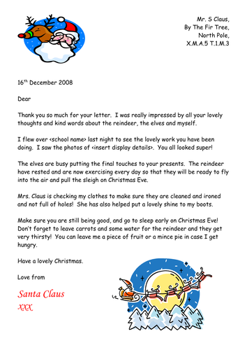 Letter from Santa
