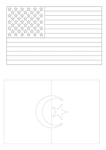 2014 world cup-country's flags-colouring sheets