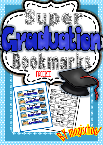 Super Graduation Bookmarks