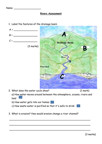 River Landscapes Assessment | Teaching Resources