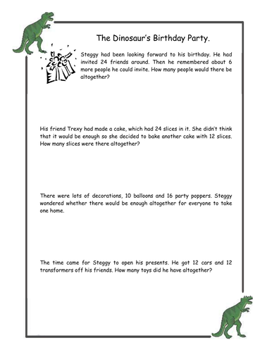 Addition and subtraction word problems | Teaching Resources