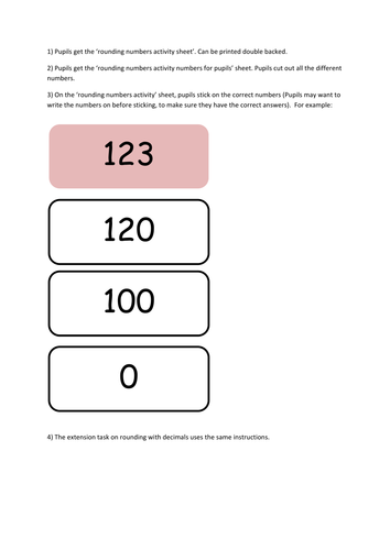 Rounding whole numbers and decimal numbers