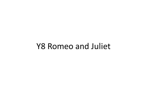 Shakesepare Romeo and Juliet SoW
