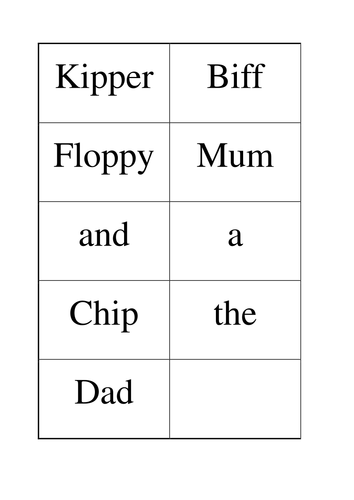 Oxford Reading Tree Sight Words