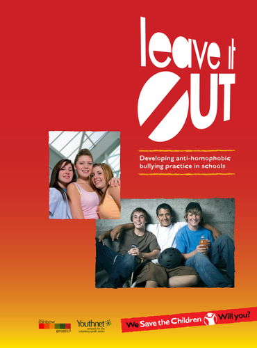 Leave it out: Developing anti-homophobic bullying