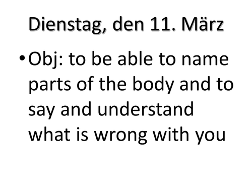 the human body and illnesses