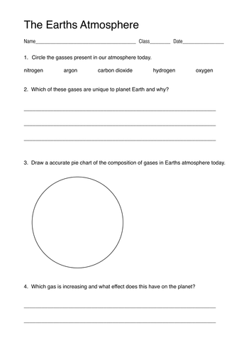 Earths Atmosphere | Teaching Resources