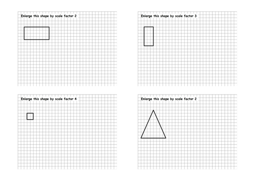 free worksheet 2d for kindergarten shapes jad518nexus  worksheet by Resources  Teaching Enlargements