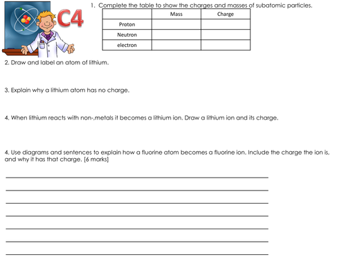 OCR C21st science C4 revision tasks
