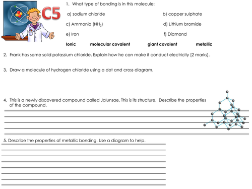 OCR C21st science C5 revision tasks