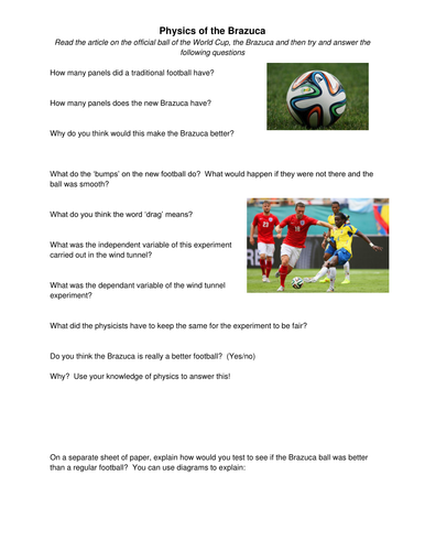 Physics of the Brazuca World Cup Ball