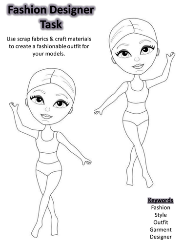 FASHION DOLLS  design & make easy fun lesson task