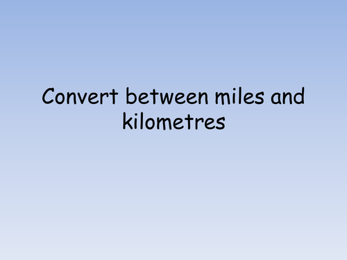 Miles To Kilometres Racetrack Conversion Task Teaching Resources