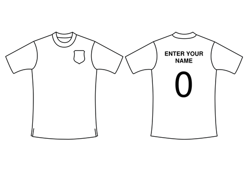 World Cup football strip templates