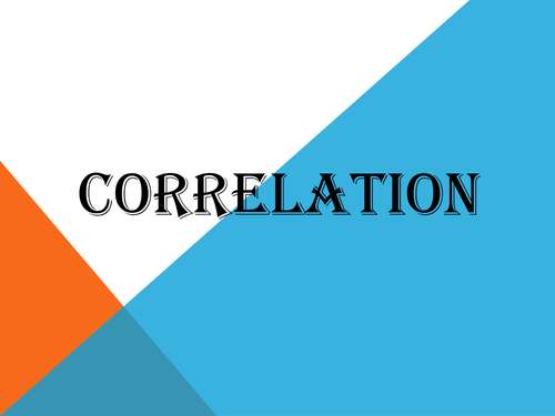 S1 Correlation slides Edexcel