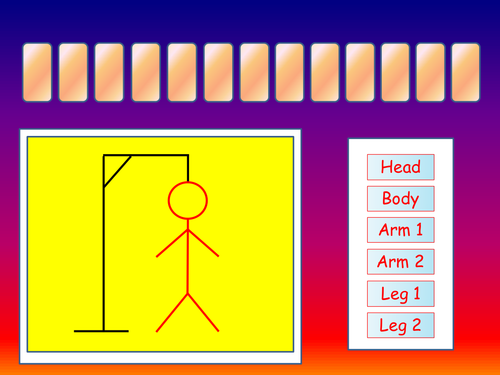 Maths Hangman (Angles in Parallel Lines)