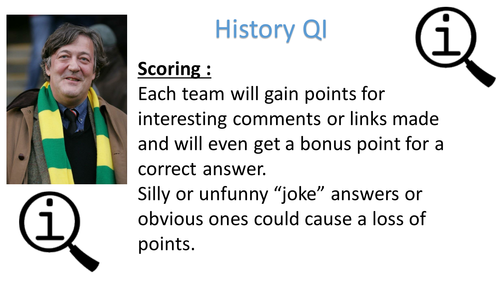 QI - 'Quite Interesting' History Quiz