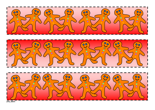 Ginger Bread Themed Cut-out borders