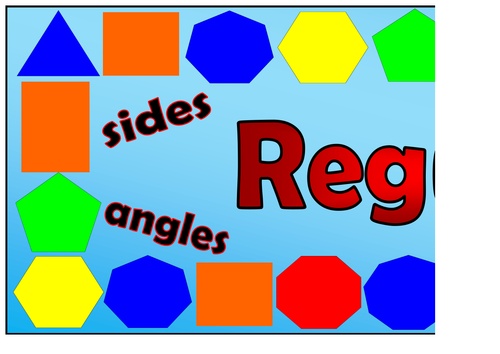 Regular Polygons Themed Banner