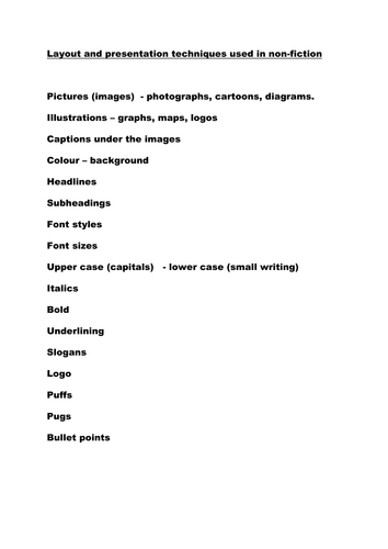 year 9 non-fiction scheme week 2 lessons
