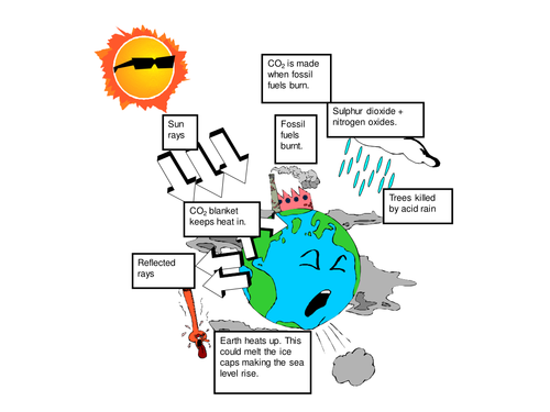 Acid Rain Vs Greenhouse Effect Teaching Resources