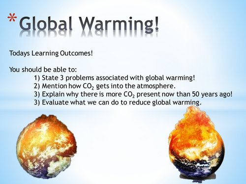 Chemical Reactions and Global Warming