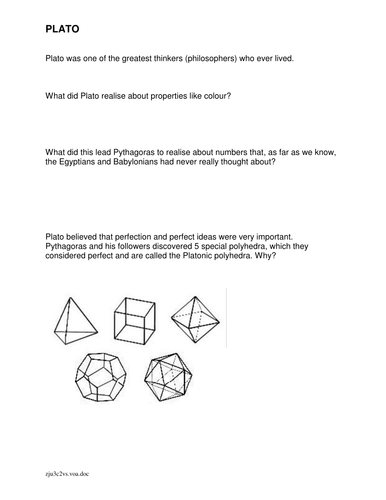 Platonic solids | Teaching Resources