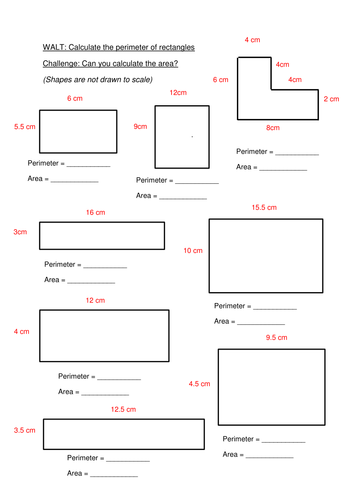 Worksheet Area And Perimeter Worksheet perimeter and area worksheet by callen5 teaching resources tes