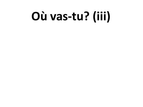 Shops with au/à la/ à l'