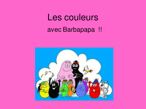 Colours with Barbapapa