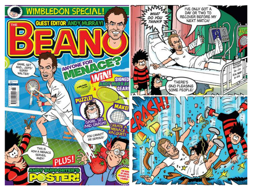 Andy Murray guest edits The Beano