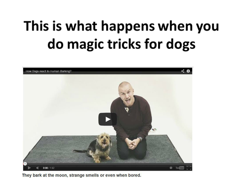 Magic tricks for treats