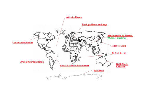 Geography and adventure introduction lesson