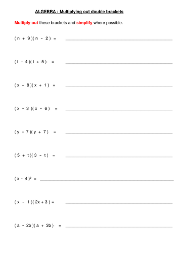 Quadratic Equations | Teaching Resources