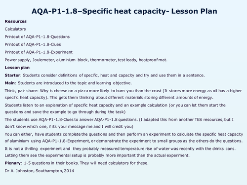 AQA-P1-1-Energy transfer by heating