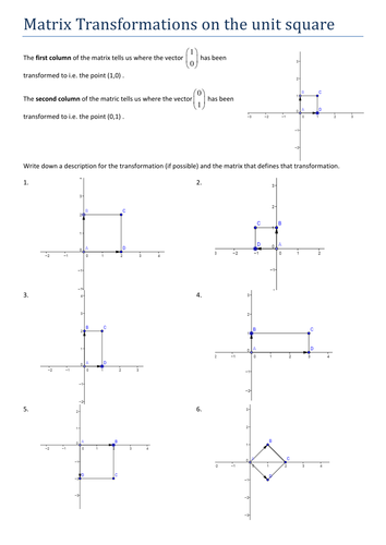 Describing Transformations with Matrices