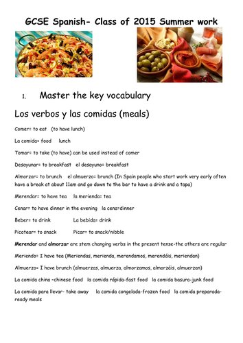 Summer work on topic of food-prep for CA heatlh