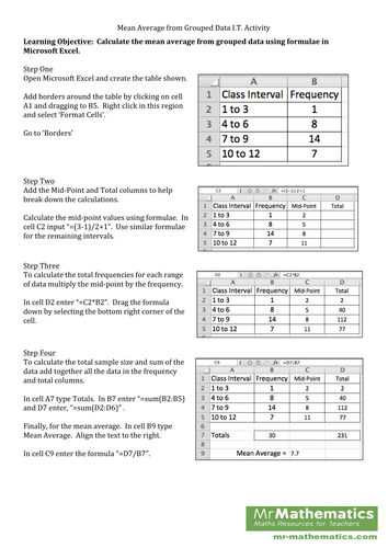 KS3 maths Calculating the mean worksheet by bcooper87 - Teaching ...