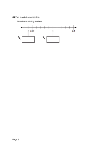 Place Value - Levelled SATs questions