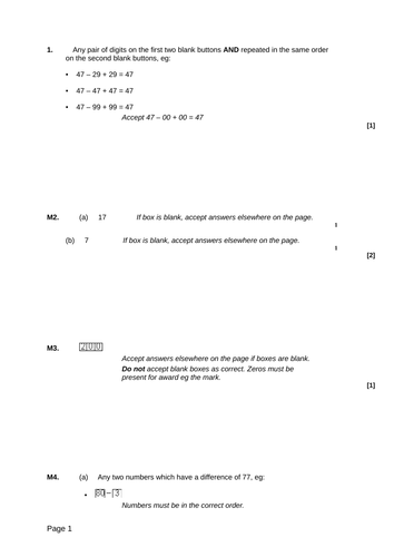 Inverse Operations - Levelled SATs questions