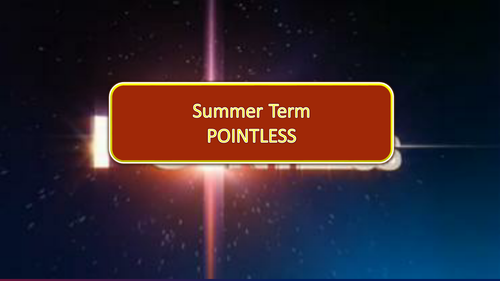 End of Summer Term Pointless Quiz