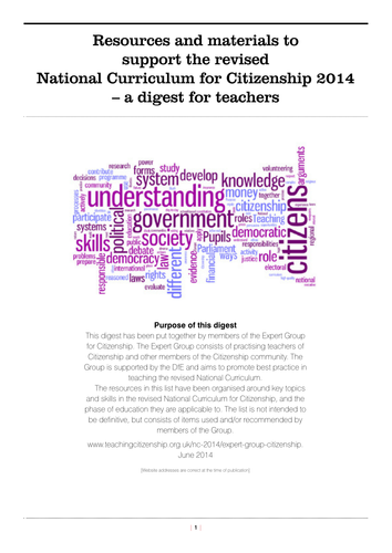 Citizenship Expert Group resources