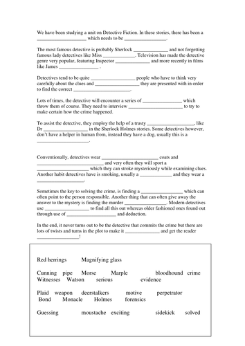 Murder Mystery lesson 4 - clarifying elements