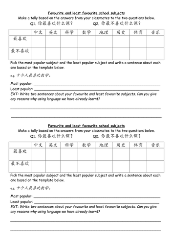 JÌnbù 1 Chapter 4 Unit 1: Chinese is cool!