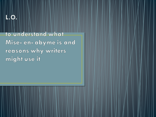 Teaching Mise- en Abyme PPT