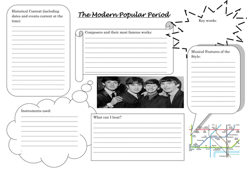 musical history worksheets teaching resources